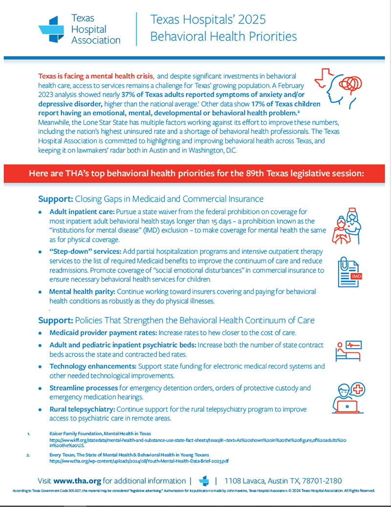 2025 Behavioral Health Priorities